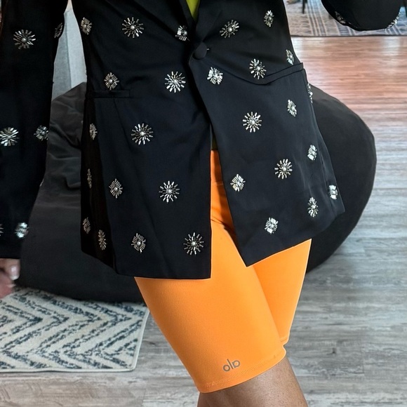 Ramy Brook Willa Black Embellished Blazer *OVERSIZED* - Picture 9 of 10